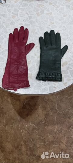 Перчатки женские кожаные 7.5