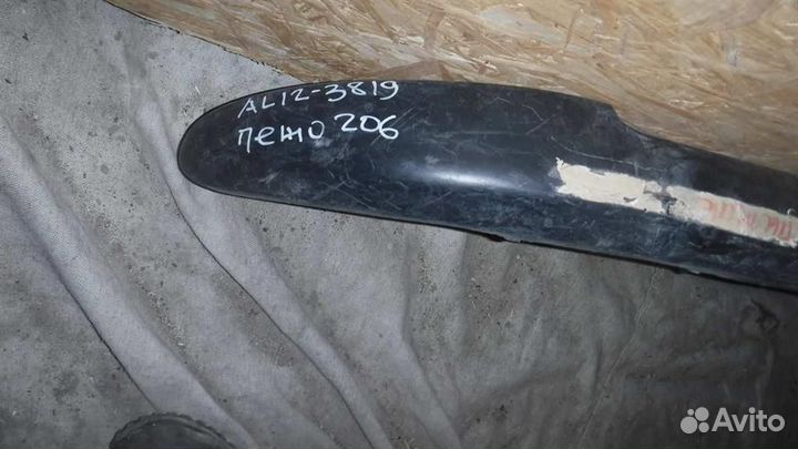 Накладка заднего бампера Peugeot 206 1998-2012