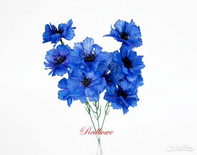 Васильки искусственные цветы