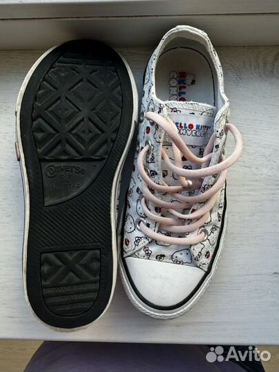 Кеды Converse с Hello Kitty для девочки, размер 31