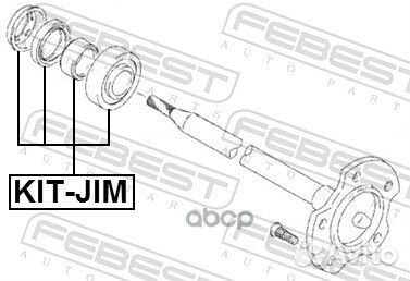 Подшипник шариковый задней полуоси suzuki jimny