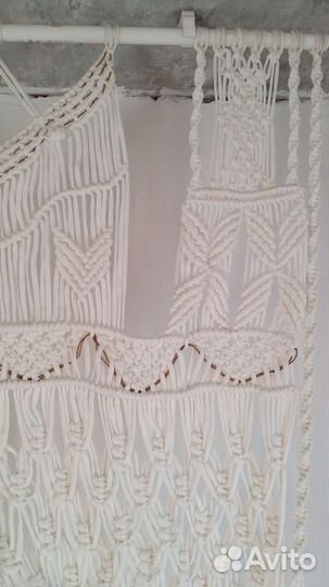 Арка штора макраме бохо