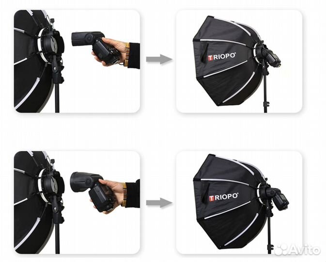 Октобокс triopo KX65 для Godox AD200 V1 tt350 и др