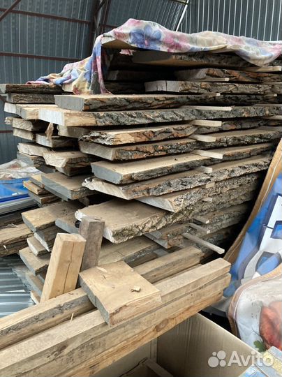 Доска необрезная дуб