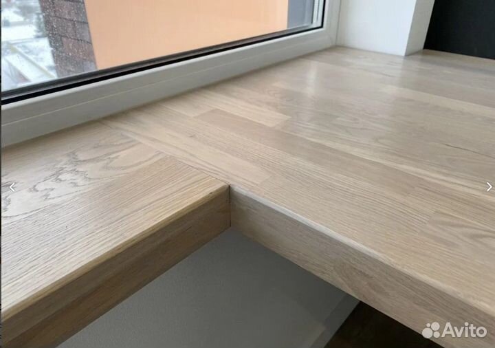 Подоконник деревянный из массива