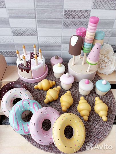 Посуда детская деревянная