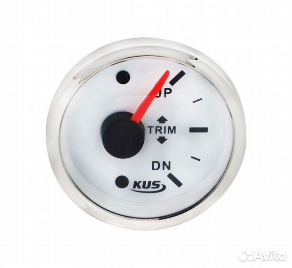 Трим-указатель Mercury, белый циферблат, нержавеющ