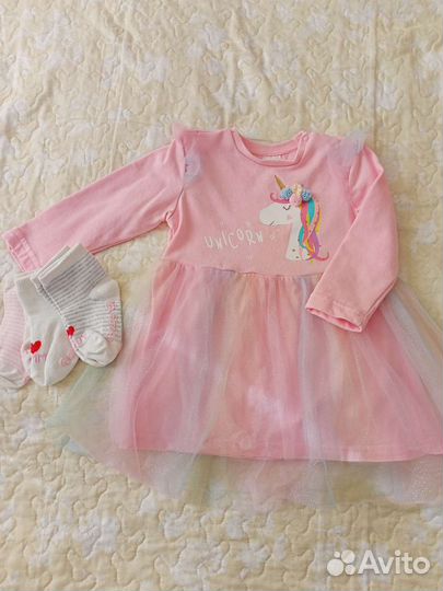 Одежда для девочки пакетом размер 86