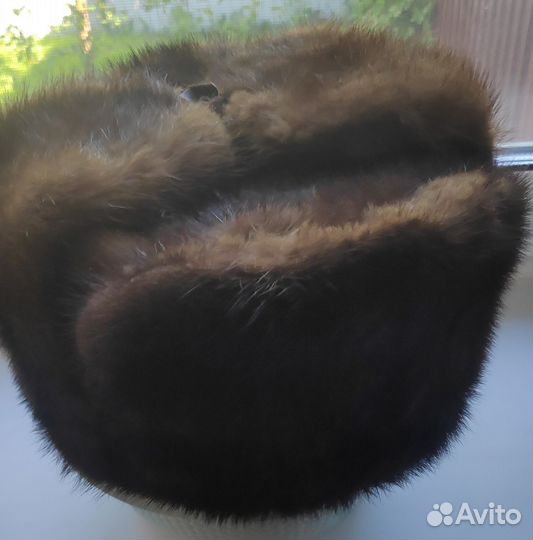 Норковая шапка мужская ушанка