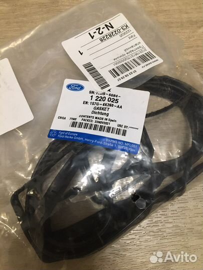 Прокладка клапанной крышки Форд, Мазда