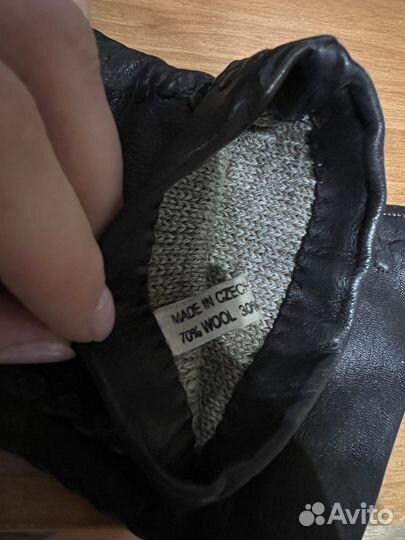 Кожаные перчатки осень и зима