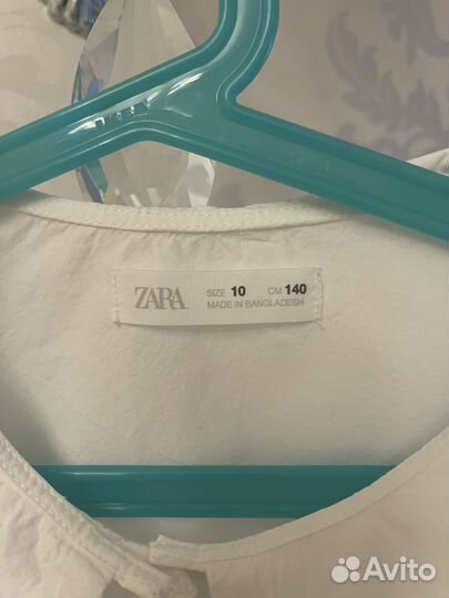 Блузка белая silver spoon 152 zara 140