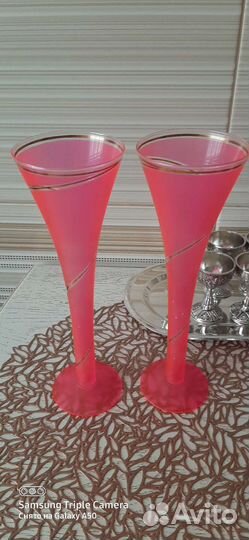 Набор фужеров и рюмок (винтаж)