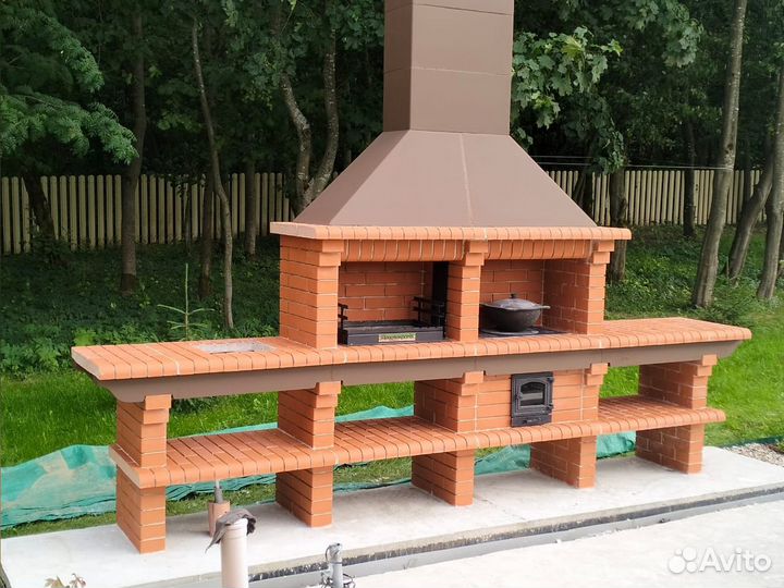 Модульные печи барбекю из кирпича + установка за 1 день