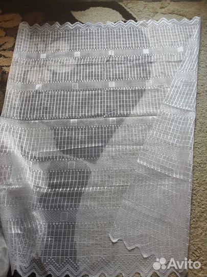 Новый отрез кухонного тюля 1,55*1,65 m