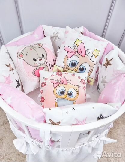 Комплект бортиков с одеялом в кроватку