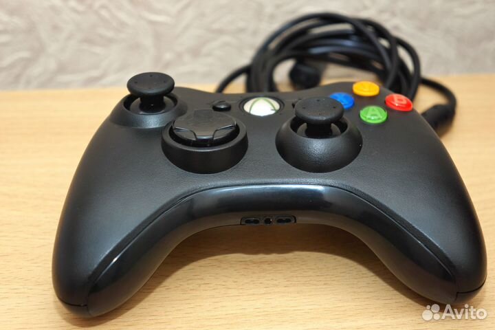 Проводной неоригинальный геймпад для xbox 360 и пк