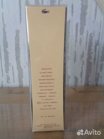 Туалетная вода Lacoste Pour Femme 90 ml