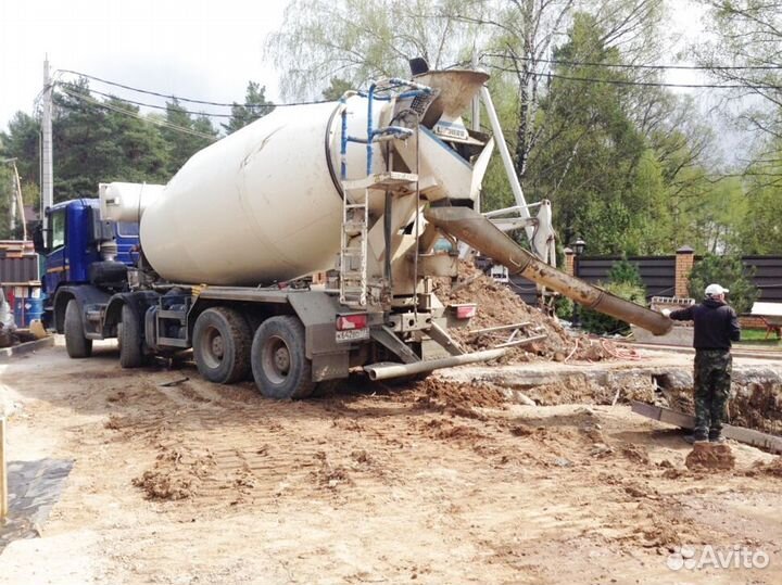 Автобетоносмеситель с лентой,бетон