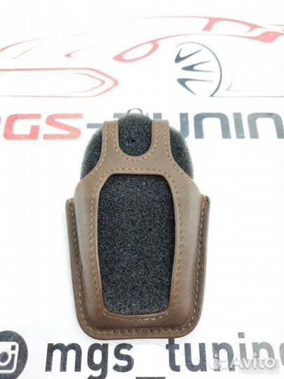 Чехол для ключа BMW с сенсорным экраном коричневый