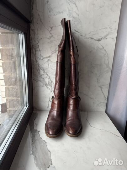 Сапоги женские натуральная кожа, Италия 37,5