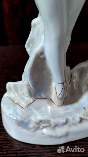 Статуэтка балерина аист дфз Вербилки фарфор СССР
