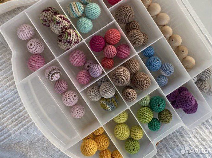 Бусины для рукоделия обвязанные слингобусы