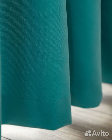 Портьеры рогожка канвас Эдем Синяя птица шторы