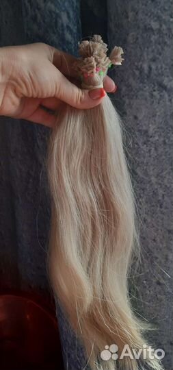 Волосы для наращивания 45+ см славянка премиум