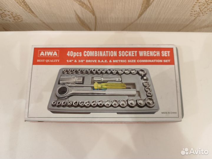 Набор инструмента с трещоткой 40 предметов