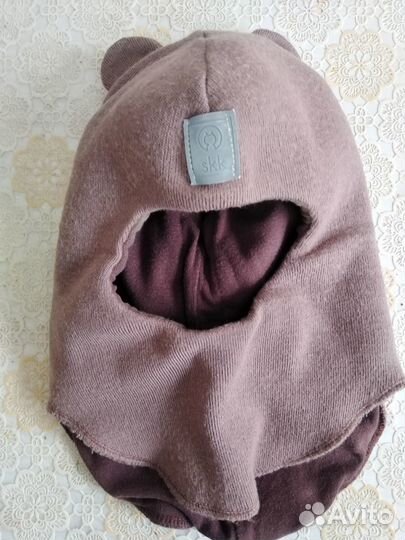 Шапка шлем детская зимняя