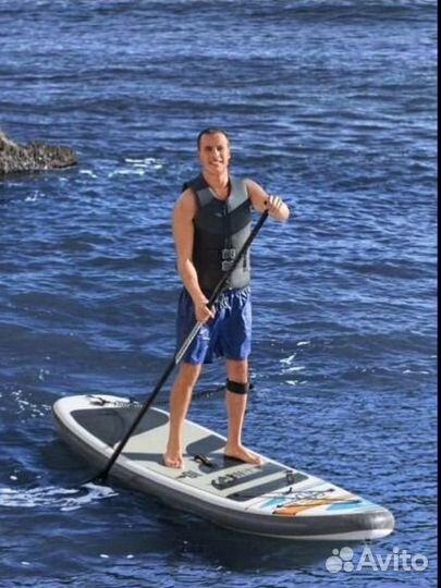 SUP-доска bestway white CAP 305x84x12см, до 120кг