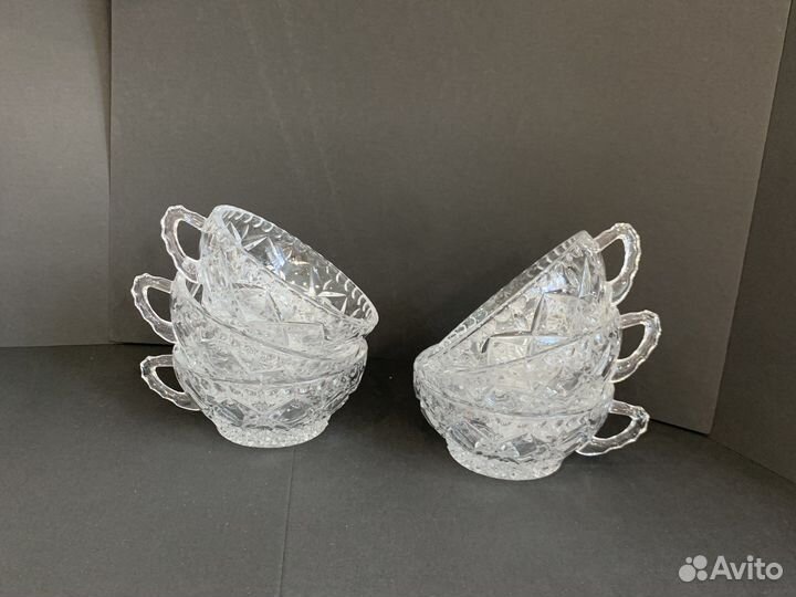 Винтажные кружки Богемия Воhemiа 150 мл, 6 шт