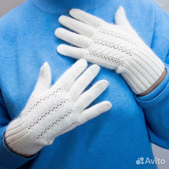 Перчатки женские шерстяные