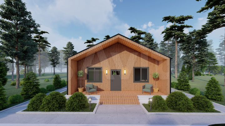 Дом 106 м² на участке 6 сот.