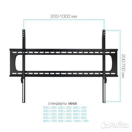 Кронштейн kromax star pro 111 для плазмы, LED, LCD