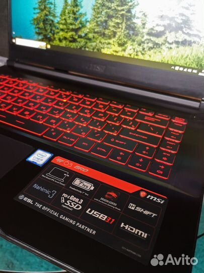 Игровой ноутбук MSI GF63 / 16gb, 1050Ti