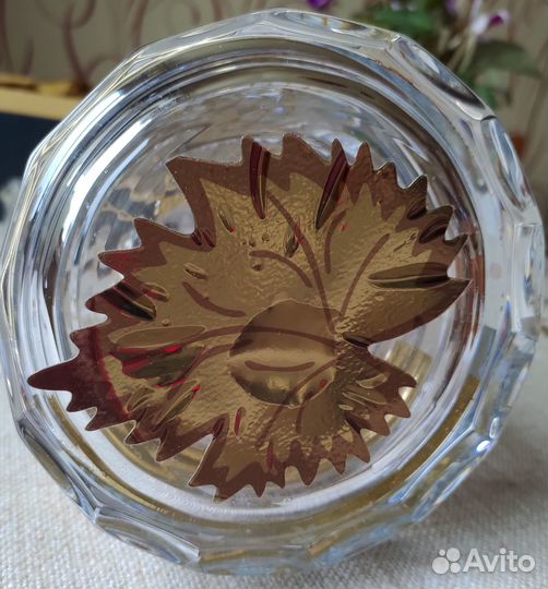 Бутылка хрустальная 1.5л московское подар. короб