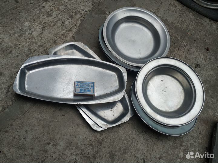 Тарелки ретро (нерж) и (алюм) СССР