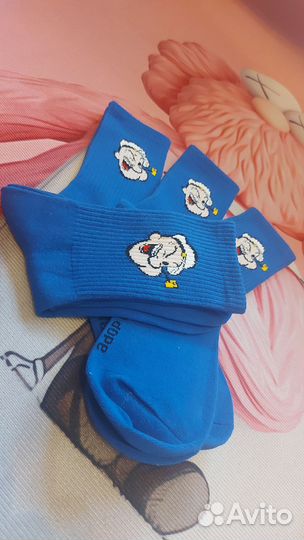 Высокие синие носки унисекс Моряк Папай