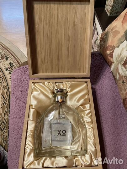 Деревянная коробка от коньяка