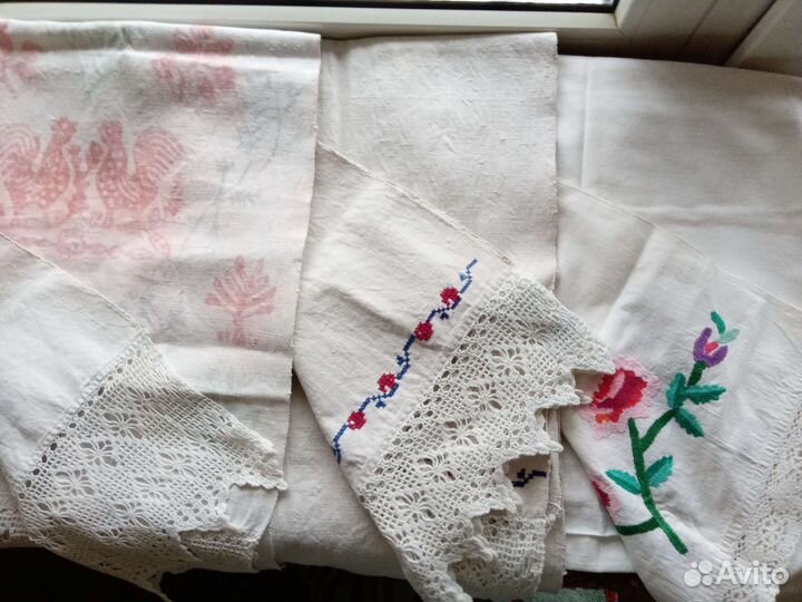 Рушник старинный, скатерть