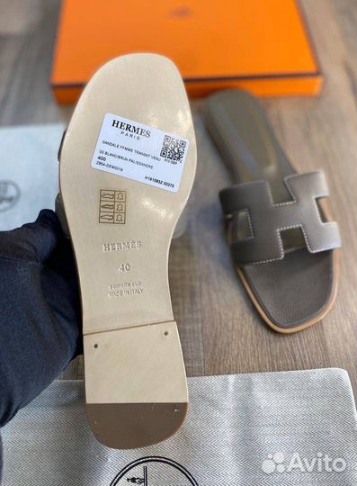 Шлепанцы hermes premium