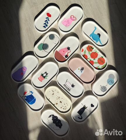 Декоративная тарелка/поднос для мелочей, украшений