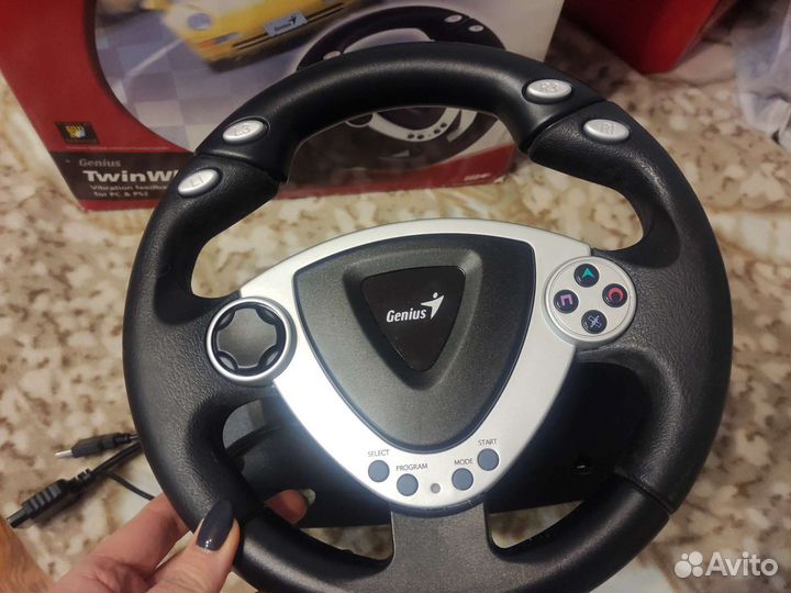 Genius twinwheel игровая приставка руль и педали