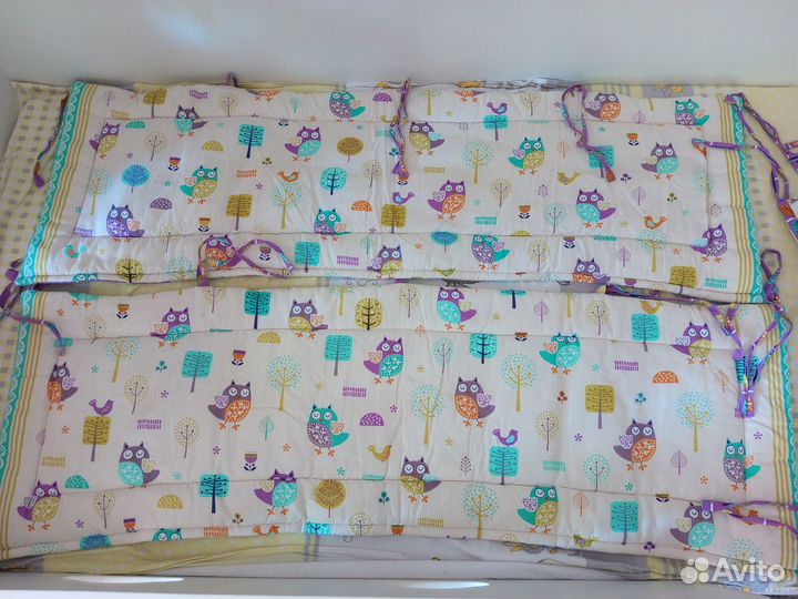 Бортики в детскую кроватку бу