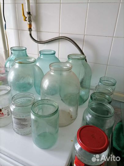 Банки стеклянные 3 литра и другие, много