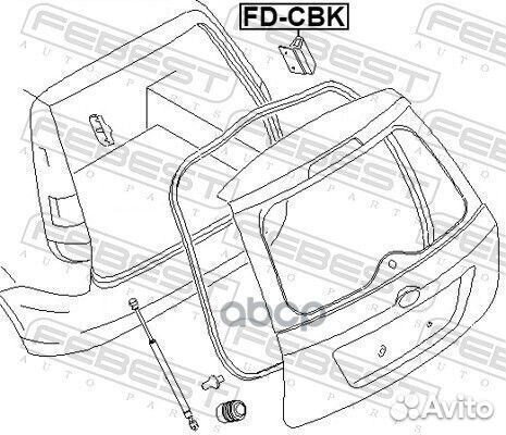 Отбойник крышки багажника FD-CBK FD-CBK Febest