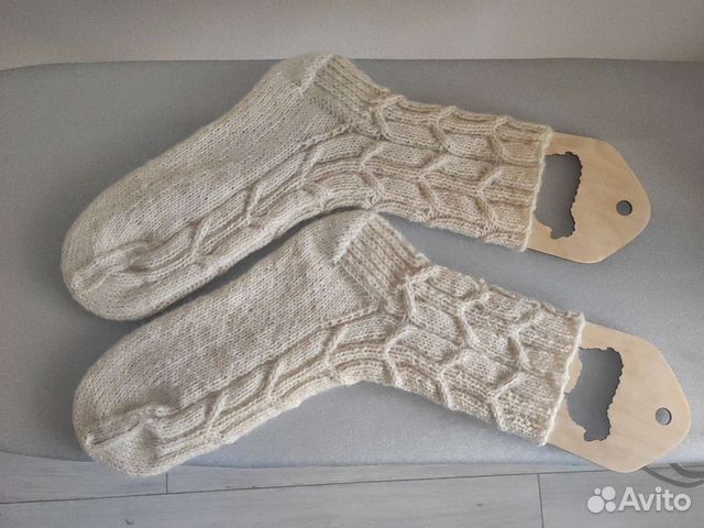 Носки вязаные мужские шерсть