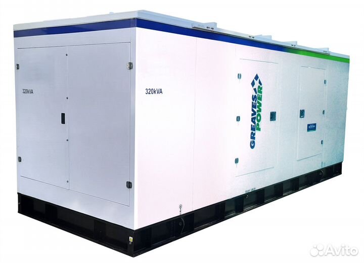 Дизельный генератор 320 кВт в кожухе